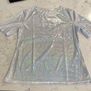 Sparkling silver shirt